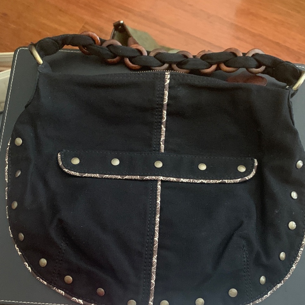 Vintage GAP Black Studded Hobo Bag
